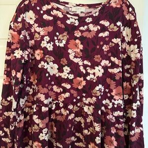 LOFT Floral Long Sleeve